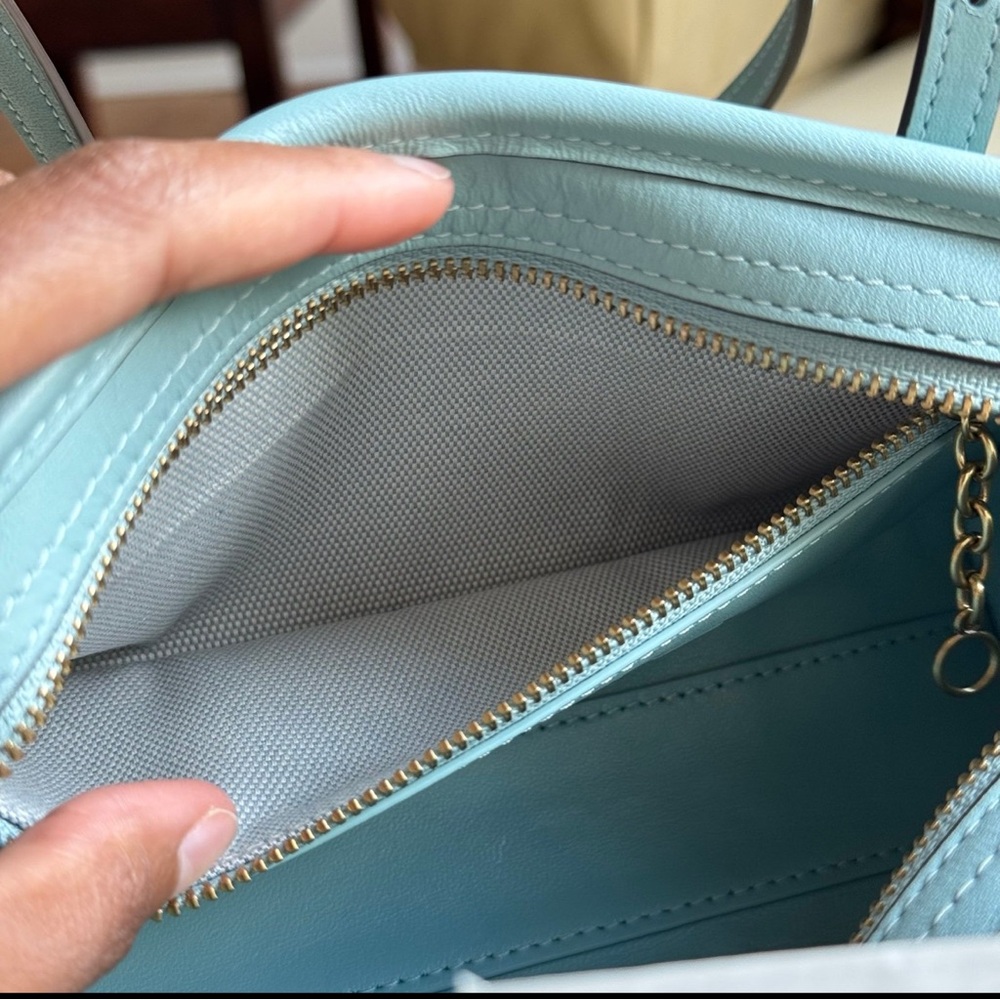 Coach Swing Zip 20 Light Blue in new condition - Picture 6 of 7